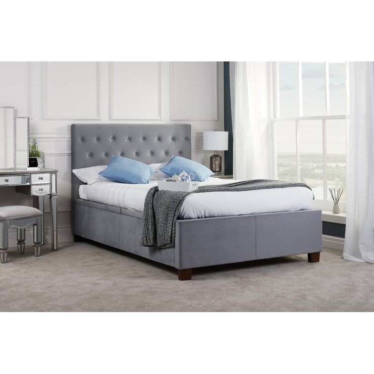 Grey bed store frame wayfair